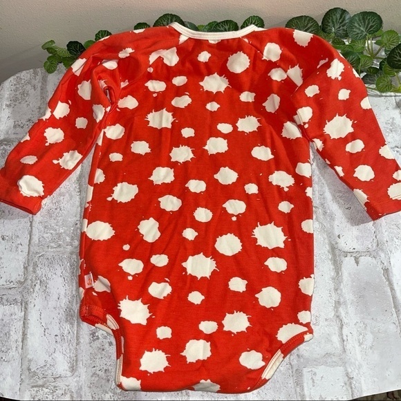 NWT NOE AND ZOE BERLIN Coral Splash Raglan Bodysuit Sz 18-24 mos - Picture 6 of 8